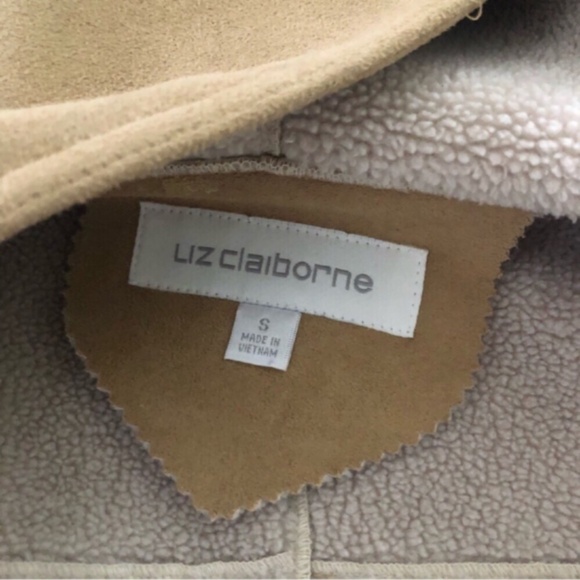 Liz Claiborne Faux Sherpa Peacoat - Picture 6 of 12